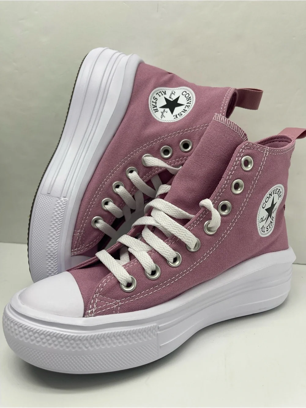 Converse CTAS MOVE HI CLIFFSIDE ROSE/WHITE/BLACK A13128C Platform Sneakers